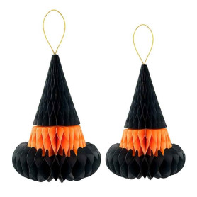 2 CAPPELLI DA STREGA CARTA 20/25CM