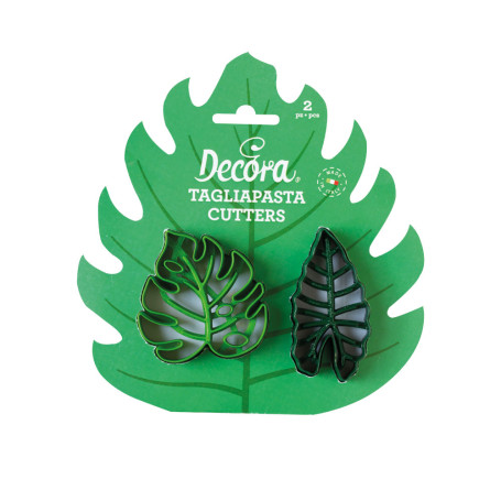 SET 2 TAGLIAPASTA FOGLIE TROPICALI