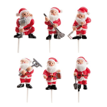 BABBO NATALE ASS PLASTICA 4 CM