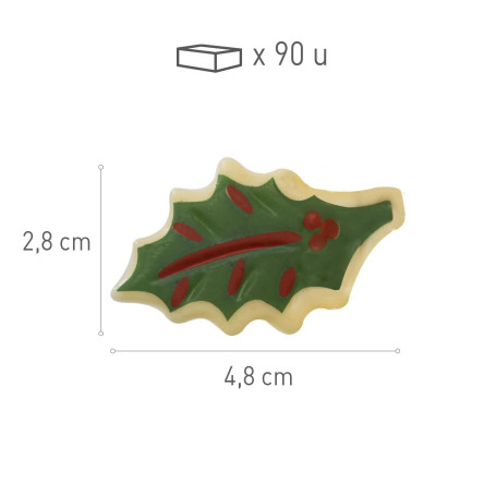 FOGLIA AGRIFOGLIO DI NATALE CIOCCOLATO