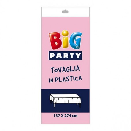 TOVAGLIA IN PLASTICA ROSA CM 137X274