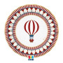 6 PIATTI 20CM CHRISTMAS CAROUSEL