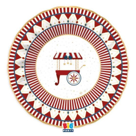 6 PIATTI FONDI 24CM CHRISTMAS CAROUSEL