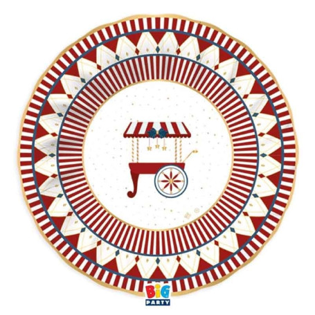 6 PIATTI FONDI 24CM CHRISTMAS CAROUSEL