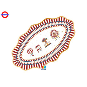 2 RIVIERE 36X20CM CHRISTMAS CAROUSEL