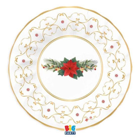 6 PIATTI FONDI 24CM GLAM CHRISTMAS