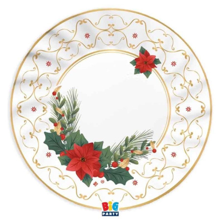 6 PIATTI 25CM GLAM CHRISTMAS