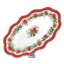 2 RIVIERE 36X20CM RED POINSETTIA