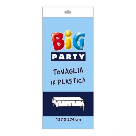 TOVAGLIA IN PLASTICA CELESTE CM 137X274