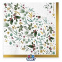16 TOV.LI 33X33CM WHITE CHRISTMAS