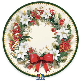 6 PIATTI 30CM VINTAGE CHRISTMAS