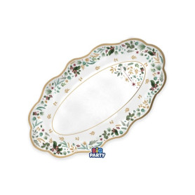 2 RIVIERE 36X20CM WHITE CHRISTMAS