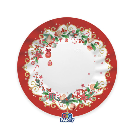 6 PIATTI 25CM CHRISTMAS JINGLE