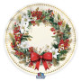 6 PIATTI 25CM VINTAGE CHRISTMAS