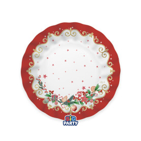6 PIATTI 20CM CHRISTMAS JINGLE