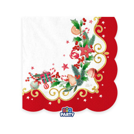 16 TOV.LI 33X33CM CHRISTMAS JINGLE
