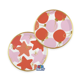 6 PIATTI 18CM CHRISTMAS CANDY