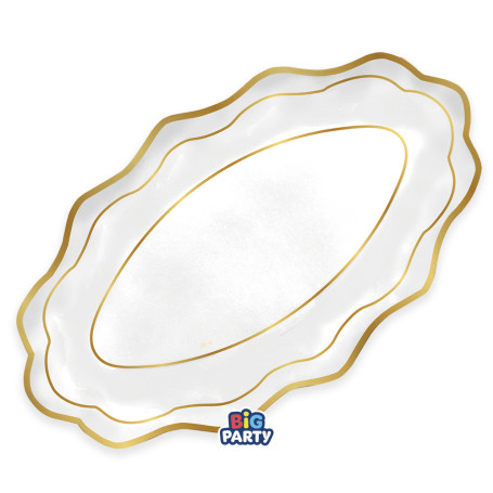 2 RIVIERE 36X20CM CLASSIC GOLD METAL