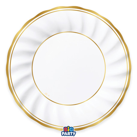 6 PIATTI 20CM CLASSIC GOLD METAL