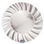 6 PIATTI FONDI 24CM WAVY ARGENTO METAL
