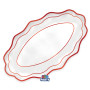 2 RIVIERE 36X20CM CLASSIC RED METAL
