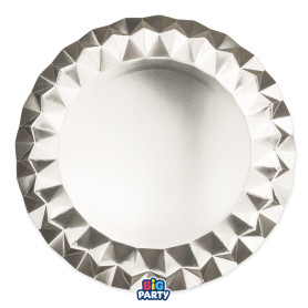 6 SOTTOPIATTI 32CM ARGENTO METAL