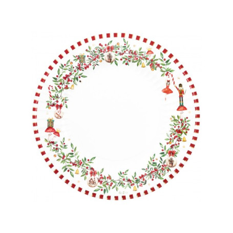 6 MAXI PIATTI CHRISTMAS VINTAGE 33CM