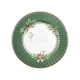 6 MAXI PIATTI MERRY CHRISTMAS 33CM