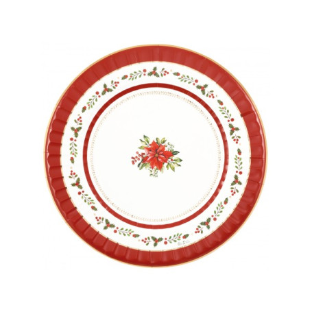 8 PIATTI 27CM RED ROYAL