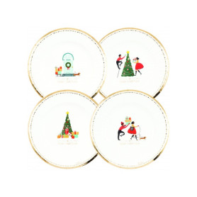 8 PIATTI 23CM CHRISTMAS STORY 4 ASS