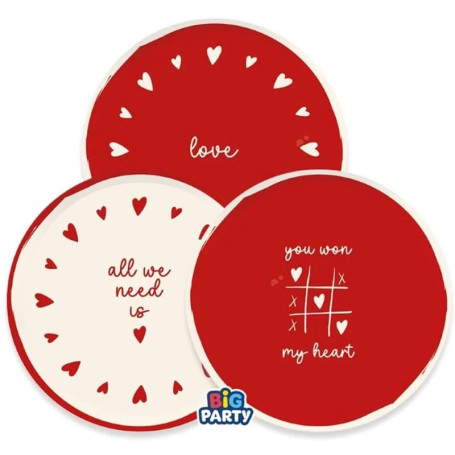 6 PIATTI MIX 18CM WITH LOVE