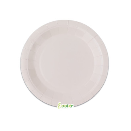 25 PIATTI ECOLOR 18CM AVORIO