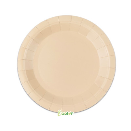 25 PIATTI ECOLOR 18CM CAPPUCCINO