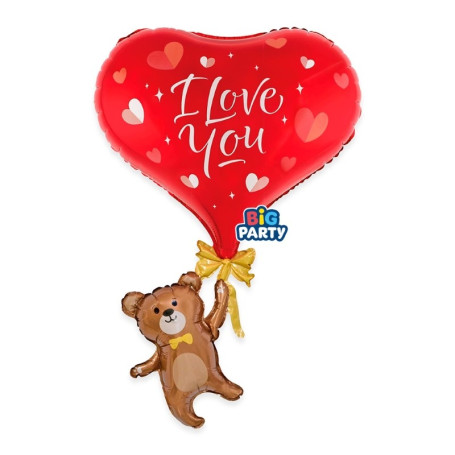 MYLER LOVE YOU BEAR 53X84CM