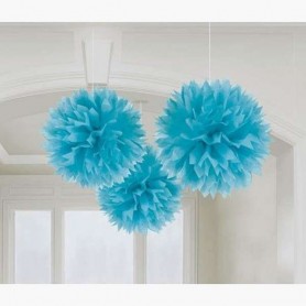 3 FLUFFY DECORATION AZZURRI