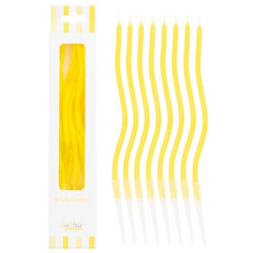 8 CAND CURLY GIALLO 12.5CM