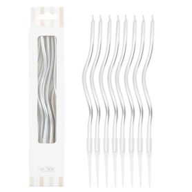 8 CAND CURLY ARGENTO 12.5CM