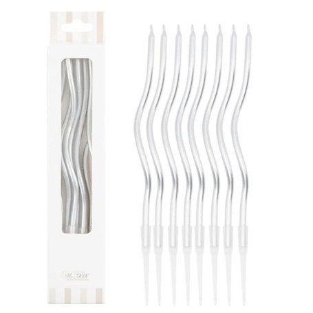 8 CAND CURLY ARGENTO 12.5CM
