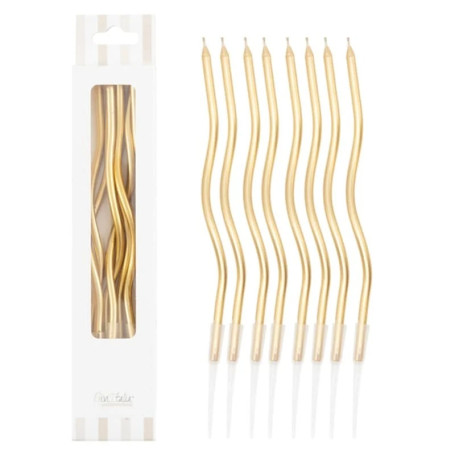 8 CAND CURLY ORO 12.5CM