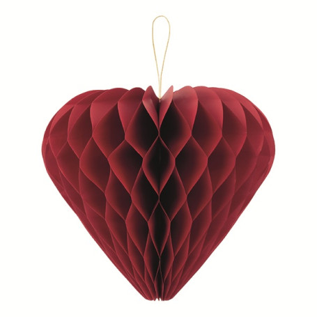 1 CUORE IN CARTA ROSSO 40CM
