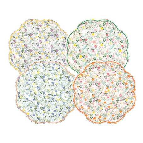 8 PIATTI PETITE FLEUR ASS 20CM