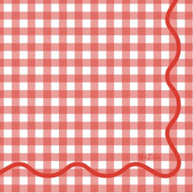 16 TOV.LI 3 VELI VICHY ROSSO 33X33CM