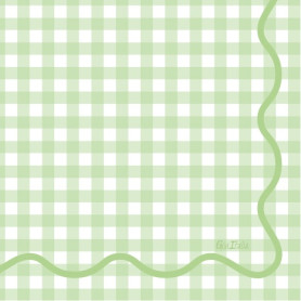 16 TOV.LI 3 VELI VICHY VERDE 33X33CM