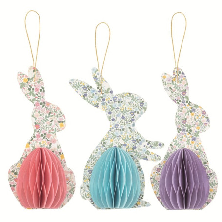 3 DEC CARTA CONIGLIO 17CM ASS