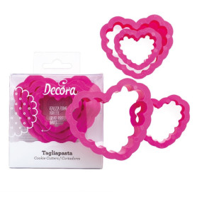 SET 4 TAGLIAPASTA CUORE 4 5 6 8 H 2.2CM