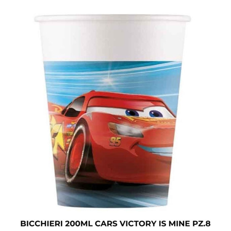 BICCHIERE CARS PZ 8