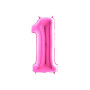 NUMERO 1 DA 36 CM FUXIA