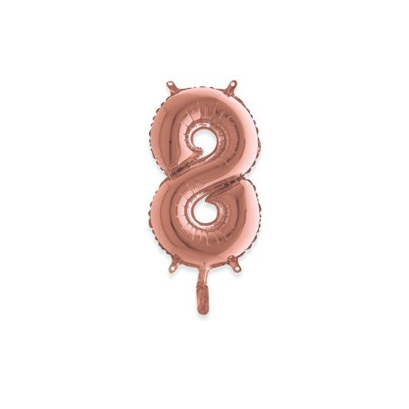 NUMERO 8 CM 36 ROSA GOLD