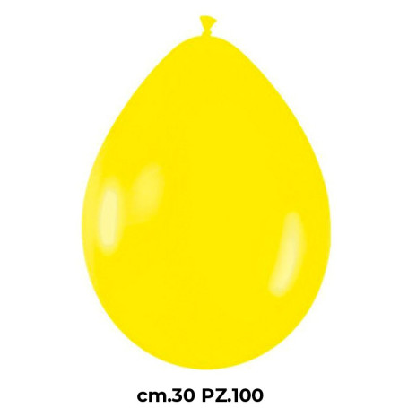 100 PALL  LATTICE 12" 30CM GIALLO BABY