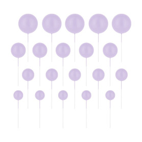 PALLINE CAKE TOPPER LILLA PZ.20